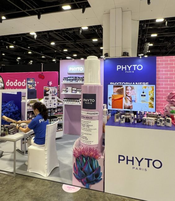 Phyto booth at a beauty fair